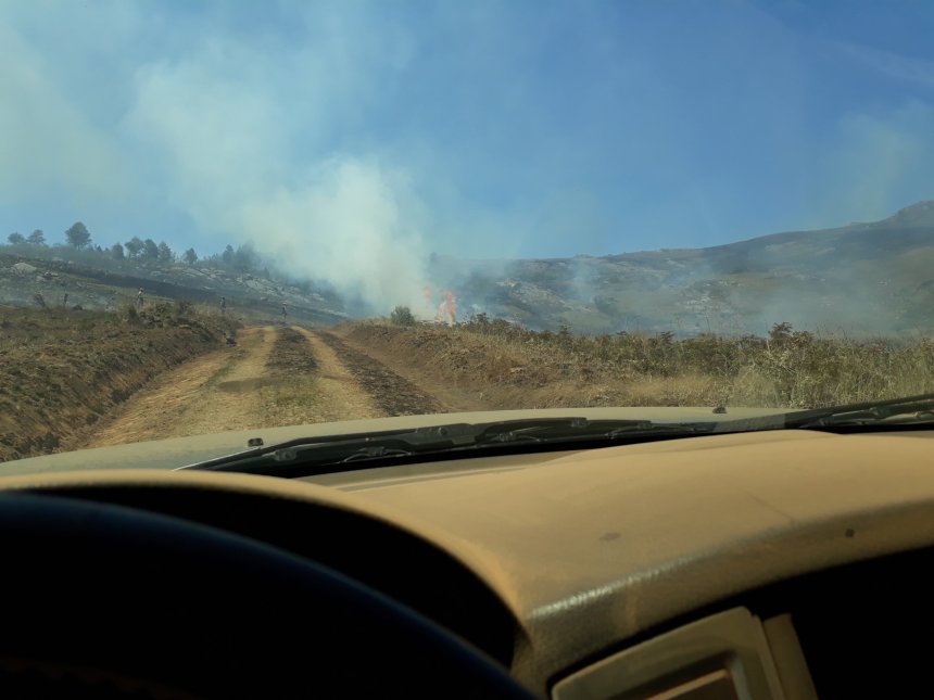 feuer auf der straße